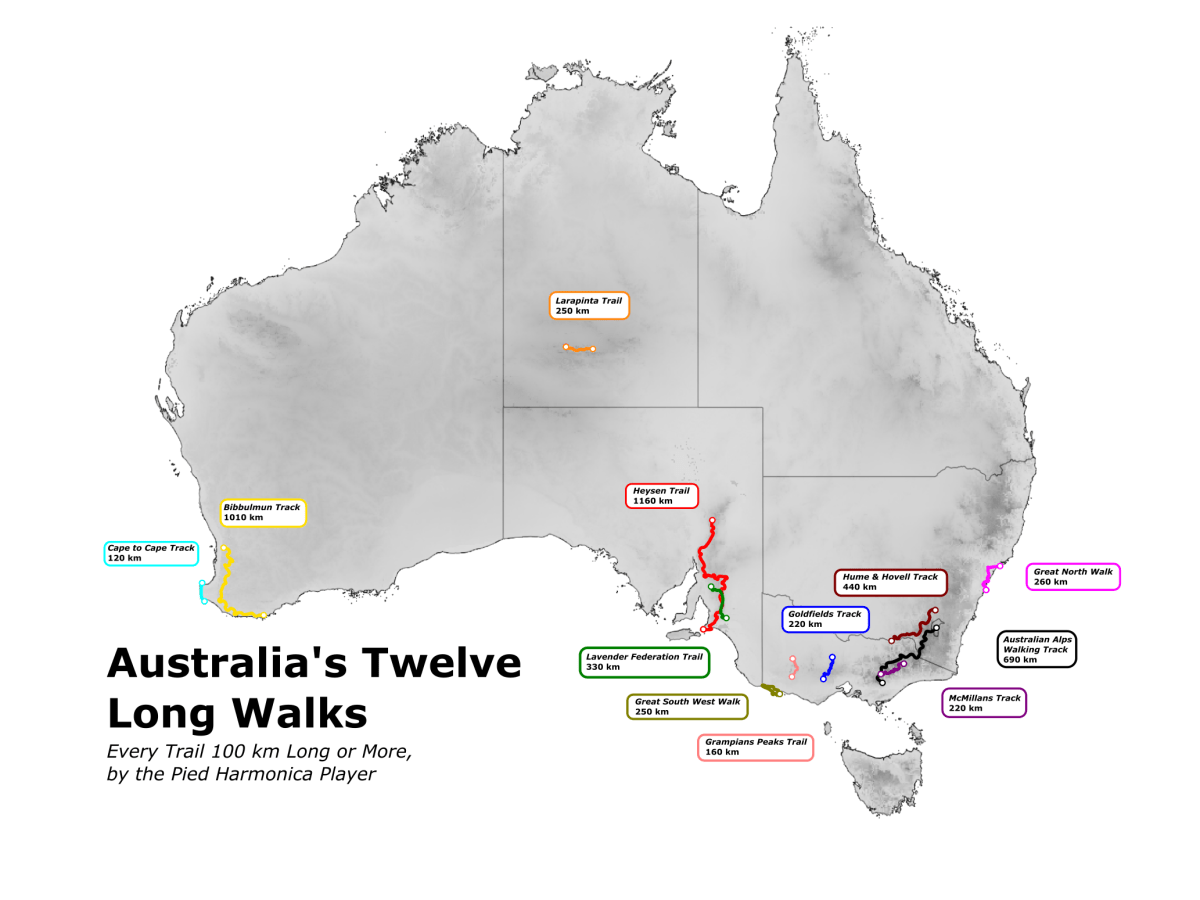 The 12 Longest Australian Hiking Trails: A Quick&nbsp;Guide